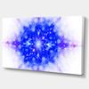 Designart Blue Illustration Pattern-Abstract Digital Art Canvas Print-32x16, 32x16 view 2