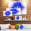Designart Blue Illustration Pattern-Abstract Digital Art Canvas Print-32x16, 32x16 view 3