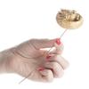 Factory Direct Craft Group of 12 Miniature Glitzy Metallic Gold Bird in Nest Picks for Embellishing Floral Arrangements, Crafts, and Favors view 2
