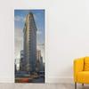 Ambiance Sticker 3D Door Mural City Art Sticker, Home Creative DIY, Peel and Stick, Self -Adhesive Wallpaper and Removable Vinyl Door Decal, New York 204 x 83 cm view 2