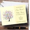 Baby Tree Unisex Yellow Personalized Baby Shower Invitations view 1