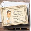 Baby Boy with Crown Baby Shower Personalized Invitations view 1
