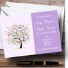 Baby Tree Lilac Personalized Baby Shower Invitations view 1