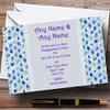Blue Purple Cupcake Engagement Party Personalized Invitations view 1