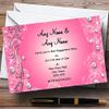 Pretty Pink Diamond Engagement Party Personalized Invitations view 1
