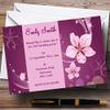 Purple Flowers Personalized Party Invitations view 1