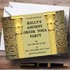 Ancient Greek Greece Toga Personalized Party Invitations view 1
