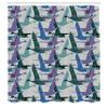 Ambesonne Geese Shower Curtain, Flying Ducks Mallard and Waterfowl Shapes Theme Colorful Abstract Print, Cloth Fabric Bathroom Decor Set with Hooks, 69" W x 70" L, Lilac Green view 2