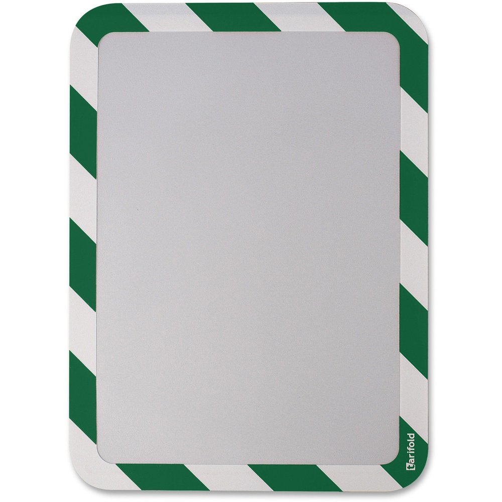 Tarifold P194945 High Visibility Safety Frame Display Pocket-Magnet Back, 10 1/4 x 14 1/2, GN/WH