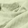 COTTON CRAFT Soft Cotton Thermal Blanket - Plush Herringbone Twill - All Season Luxurious Breathable Skin Friendly Lightweight Cooling Throw Blanket - Sofa Couch Travel Camping Dorm - King Sage view 2