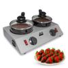 ALDKitchen Professional Chocolate Melting Pot  Dual 1.2L Stainless Steel Tanks, Manual Temperature Control, 110V, Ideal for Candy Making, Baking, and Dessert Decoration (4.5 lb (2.4 kg)) view 1