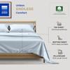 Thread Spread 100% Cotton Bed Sheets Twin XL Set - 400 Thread Count Cotton Twin XL Sheets Only, 3 PC Set (Light Blue), Soft, Breathable, Cooling, Sateen Weave 16" Deep Pocket Bedsheet for Hot Sleepers view 3