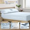 Thread Spread 100% Cotton Bed Sheets Twin XL Set - 400 Thread Count Cotton Twin XL Sheets Only, 3 PC Set (Light Blue), Soft, Breathable, Cooling, Sateen Weave 16" Deep Pocket Bedsheet for Hot Sleepers view 4