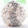 34PCS Western style American romantic wedding Church wedding elegant bride toss Advanced Customization Bling fashion luxury romantic bouquet (ivory) view 1
