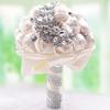 34PCS Western style American romantic wedding Church wedding elegant bride toss Advanced Customization Bling fashion luxury romantic bouquet (ivory) view 2