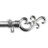 A&F Rod Decor - Mirah Curtain Rod 1 inch Diameter, 160-240 inch - Satin Nickel view 1