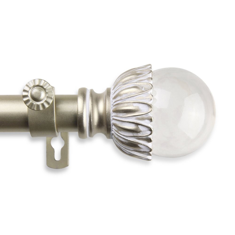 A&F Rod Decor - Reese Curtain Rod 1 inch Diameter, 160-240 inch - Light Gold