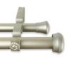 A&F Rod Decor - Alloy Double Curtain Rod 1 inch diameter, 160-240 inch - Light Gold view 1