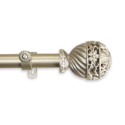A&F Rod Decor - Sonnet Curtain Rod 1 inch Diameter, 160-240 inch - Light Gold