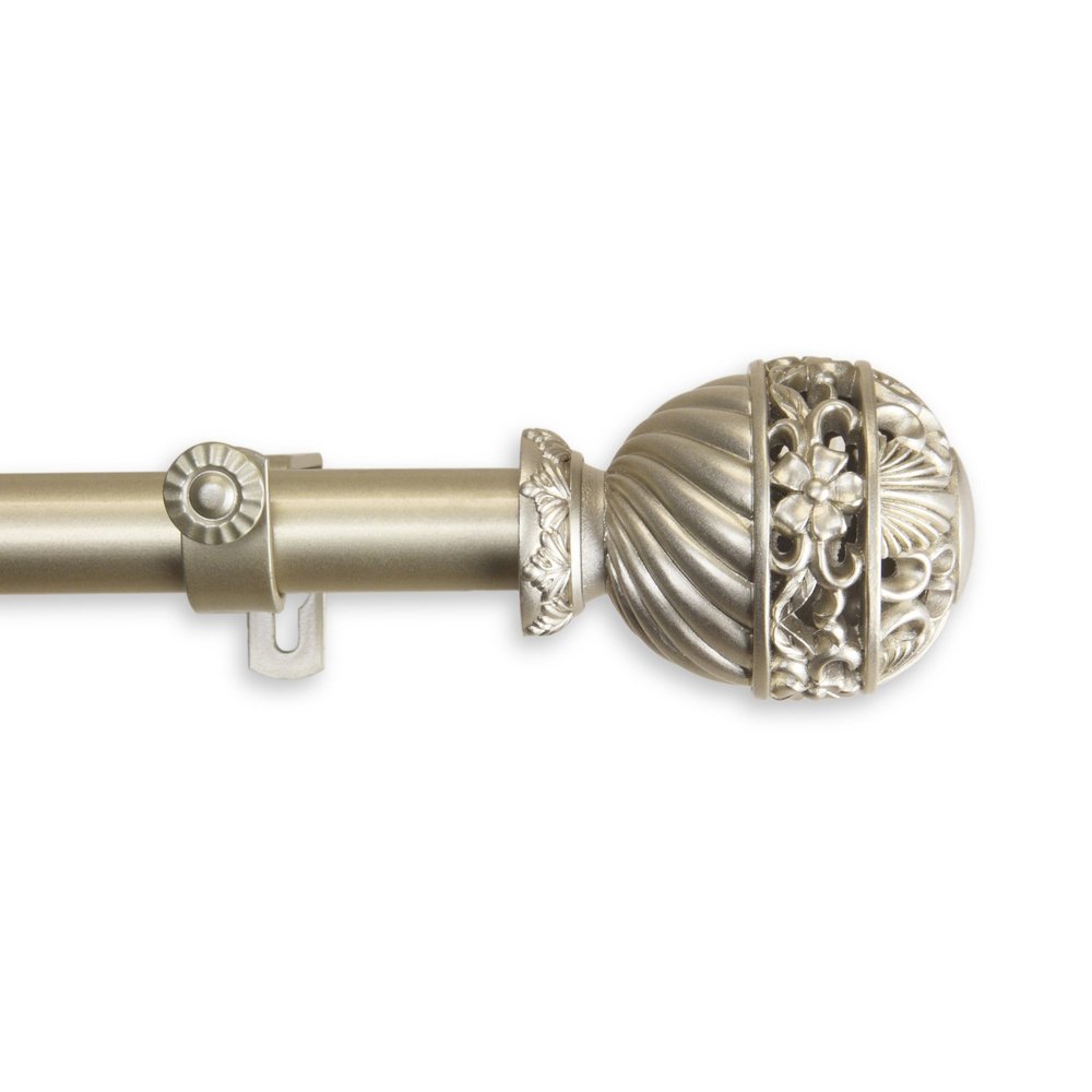 A&F Rod Decor - Sonnet Curtain Rod 1 inch Diameter, 160-240 inch - Light Gold