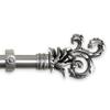 A&F Rod Decor - Prance Curtain Rod 1 inch Diameter, 160-240 inch - Satin Nickel view 1