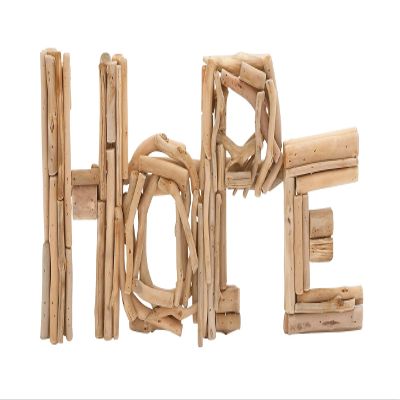 Deco 79 Driftwood Hope 20" W, 10" H-76359, 20" x 10"