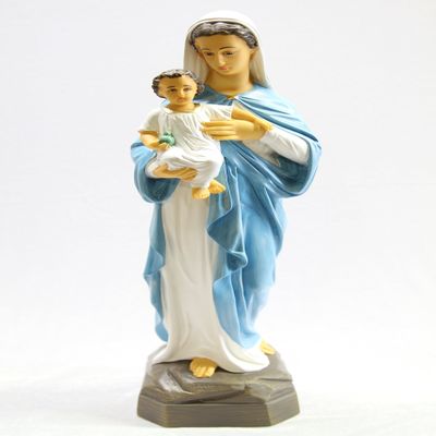 16" Virgin Mary Blessed Mother Madonna with Baby Jesus Holy Child Italian Catholic Religious Gift Statue Sculpture Figurine Vittoria Collection Made in Italy