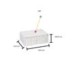 ARPAN Paper Rope Storage Basket Box with Lid-White, Small view 4