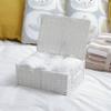 ARPAN Paper Rope Storage Basket Box with Lid-White, Medium view 2
