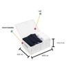 ARPAN Paper Rope Storage Basket Box with Lid-White, Medium view 4