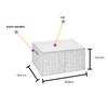ARPAN Paper Rope Storage Basket Box with Lid-White, Large view 4