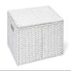 ARPAN Paper Rope Storage Basket Box with Lid-White, X-Large view 1