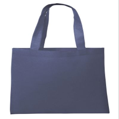 Eco Friendly Reusable Non-Woven Grocery Shopping Bag Ideal Standard Size (60, Navy)