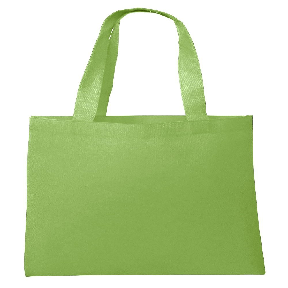 Eco Friendly Reusable Non-Woven Grocery Shopping Bag Ideal Standard Size (100, Lime)