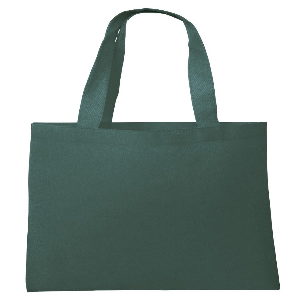 Eco Friendly Reusable Non-Woven Grocery Shopping Bag Ideal Standard Size (100, Hunter)
