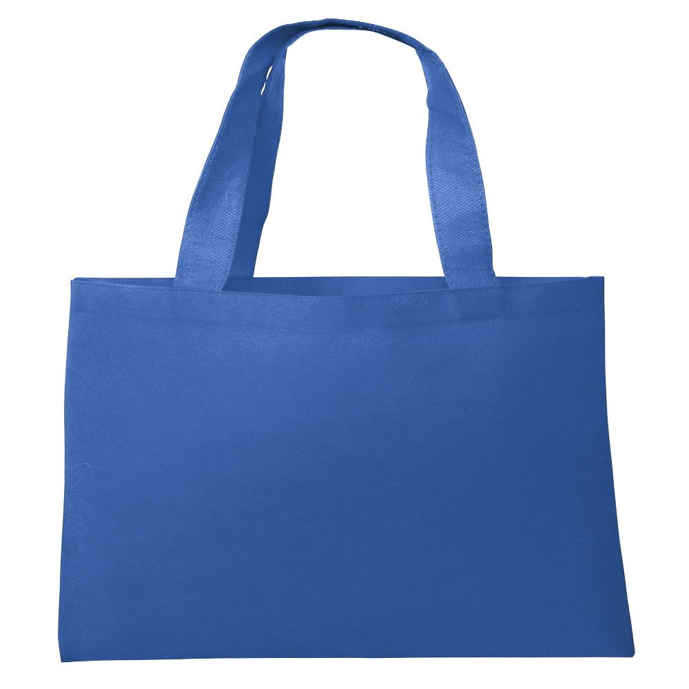 Eco Friendly Reusable Non-Woven Grocery Shopping Bag Ideal Standard Size (100, Royal)