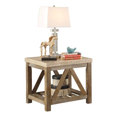 Homelegance End table, Natural Wood
