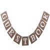 Guest Book Bunting Banner for Hen Do Wedding Engagement Anniversary Celebration Party Reception view 1