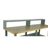Stackbin 4-8ES Steel Raised Shelf for 96" Workbenches, Blue, 96" Length, 10" Width, 12" Height, Pair view 1
