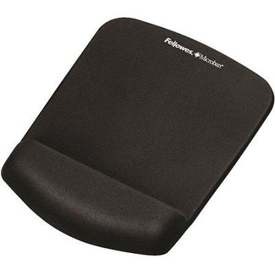 Fellowes 9252001 PlushTouch Wrist Rest and Mousepad Black WLM
