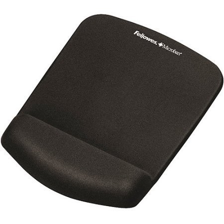 Fellowes 9252001 PlushTouch Wrist Rest and Mousepad Black WLM