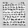 Ambesonne Dog Lover Tapestry, Silhouettes of Different Breeds of Dogs Chow Chow Shepherd Pinscher Spaniel, Wall Hanging for Bedroom Living Room Dorm Decor, 60" X 80", Black White view 1