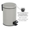 Anatomicline Pedal bin Leman Taupe, Steel, Beige, 22.5 x 17 x 25 cm view 2