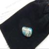 Fundamental Rockhound Products: 1 pc K2 Azurite in Granite Tumbled Stone gemstone crystal with carrying pouch, info card, stone certification (Medium) view 2