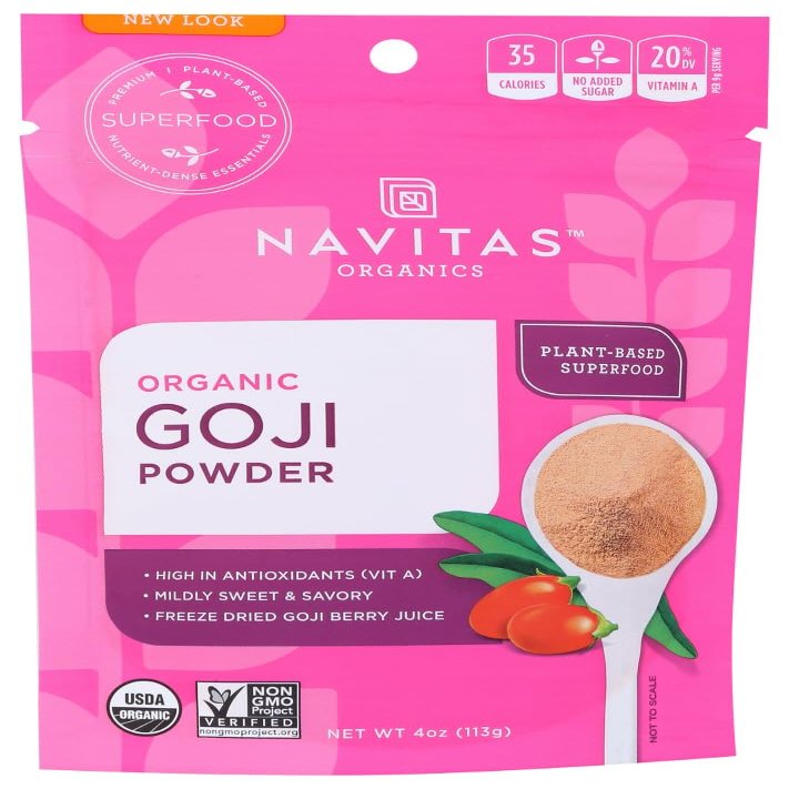 Navitas Organic Freeze-Dried Goji Powder 4 oz