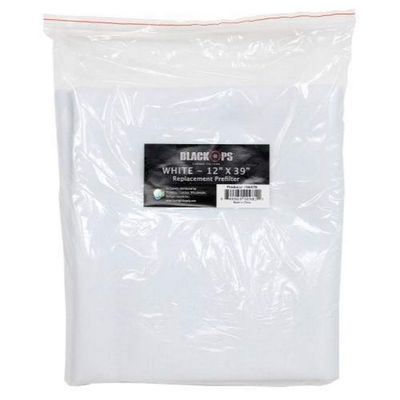 Black Ops 746476 Pre 12 in x 39 in White (10/Cs) air-Purifier-Replacement-Filters, 12 x 39 inch