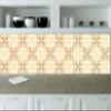 Authentic Tile Stickers by Mi Alma 24 PC Set Spanish Design Wall Tile Decal Perfect for Kitchen Backsplash or Bathroom Tiles Vinyl Art Easy to Install Peel and Stick (4x4 Inch, Cream Gold A46) view 2