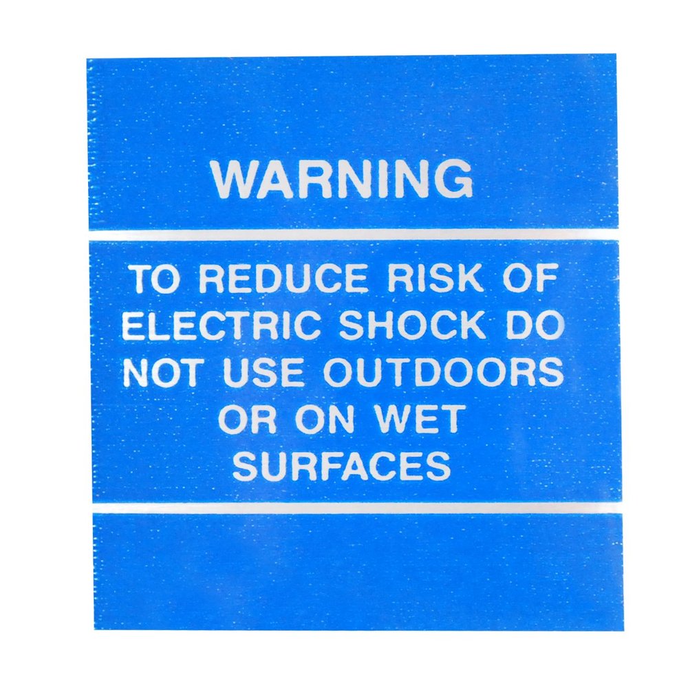 Kirby Scuff Plate Label Blue