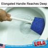 LOLA Bath & Toilet Bowl Scrubber Brush w/Comfort Handle & Hang Hole. Non-Scratch, Removes Rings w/Scrubbing Pad, 1 Pack view 2