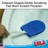LOLA Bath & Toilet Bowl Scrubber Brush w/Comfort Handle & Hang Hole. Non-Scratch, Removes Rings w/Scrubbing Pad, 1 Pack view 3
